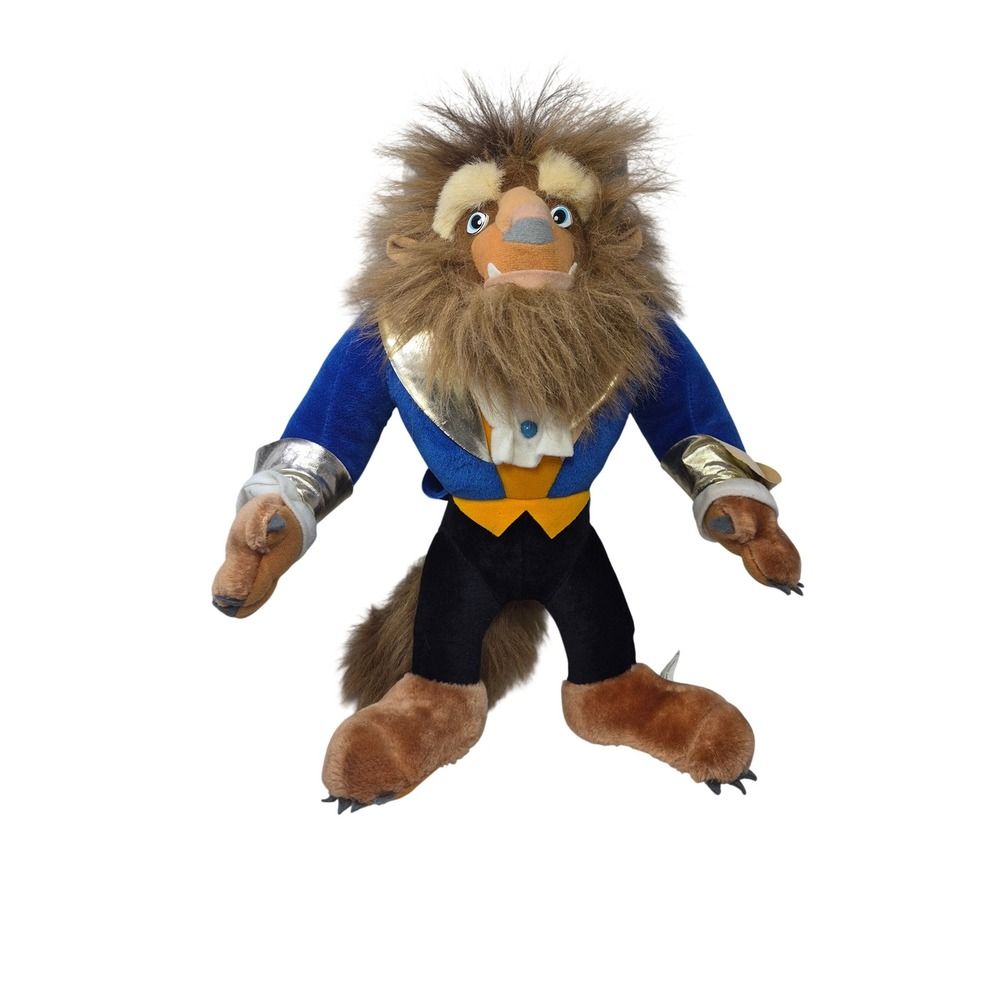 2001 Vintage Y2K Disney On Ice Beauty And The Beast Plushie Stuffed Animal 15"